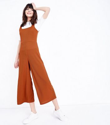 square neck culotte jumpsuit