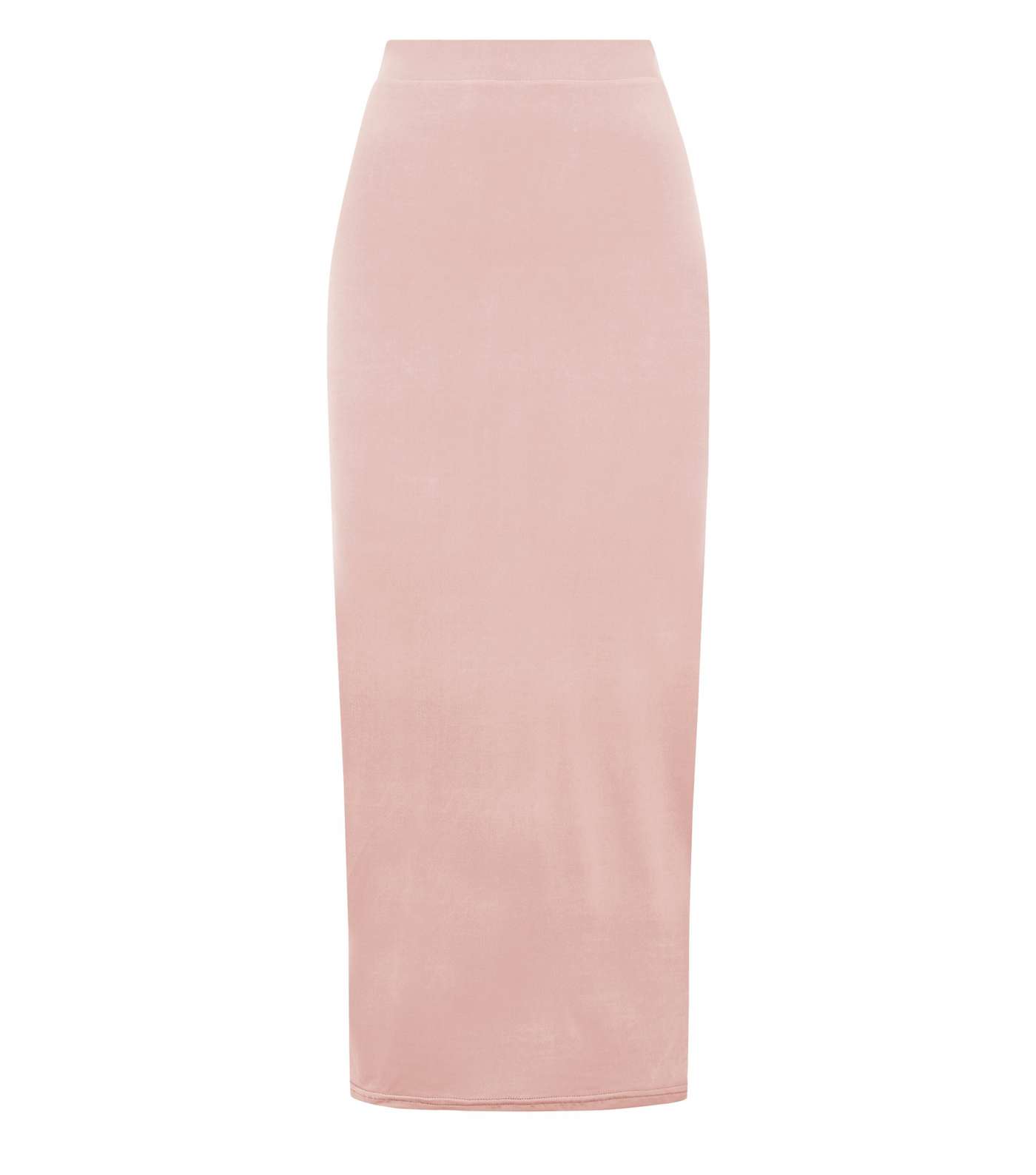 Pale Pink Bodycon Midi Skirt Image 4