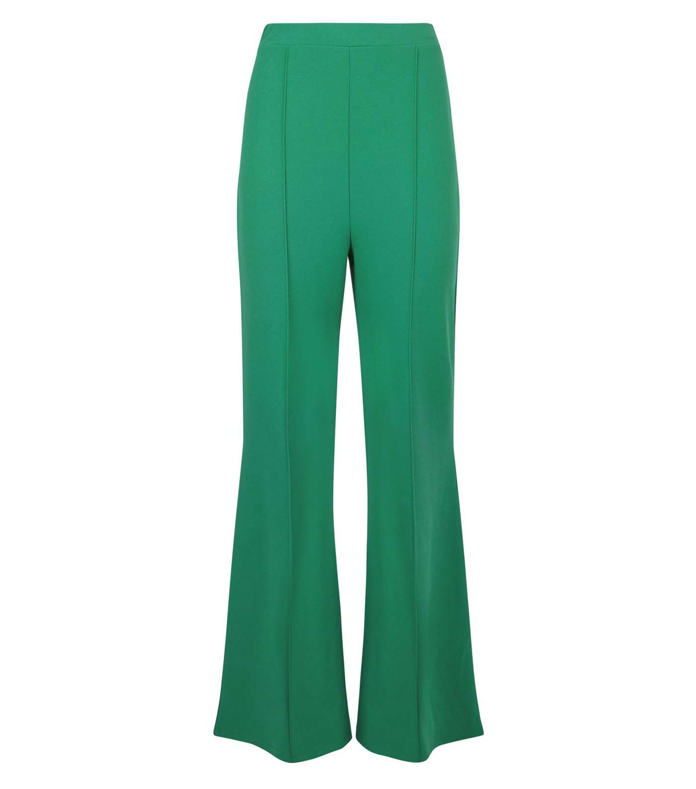 Cameo Rose Green Piped Flared Trousers  Image 4