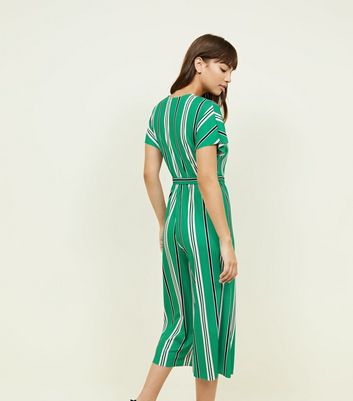 green ribbed jumpsuit