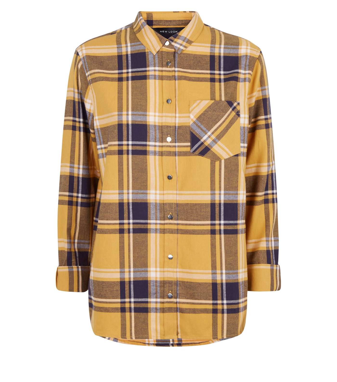 Yellow Check Long Sleeve Shirt Image 4