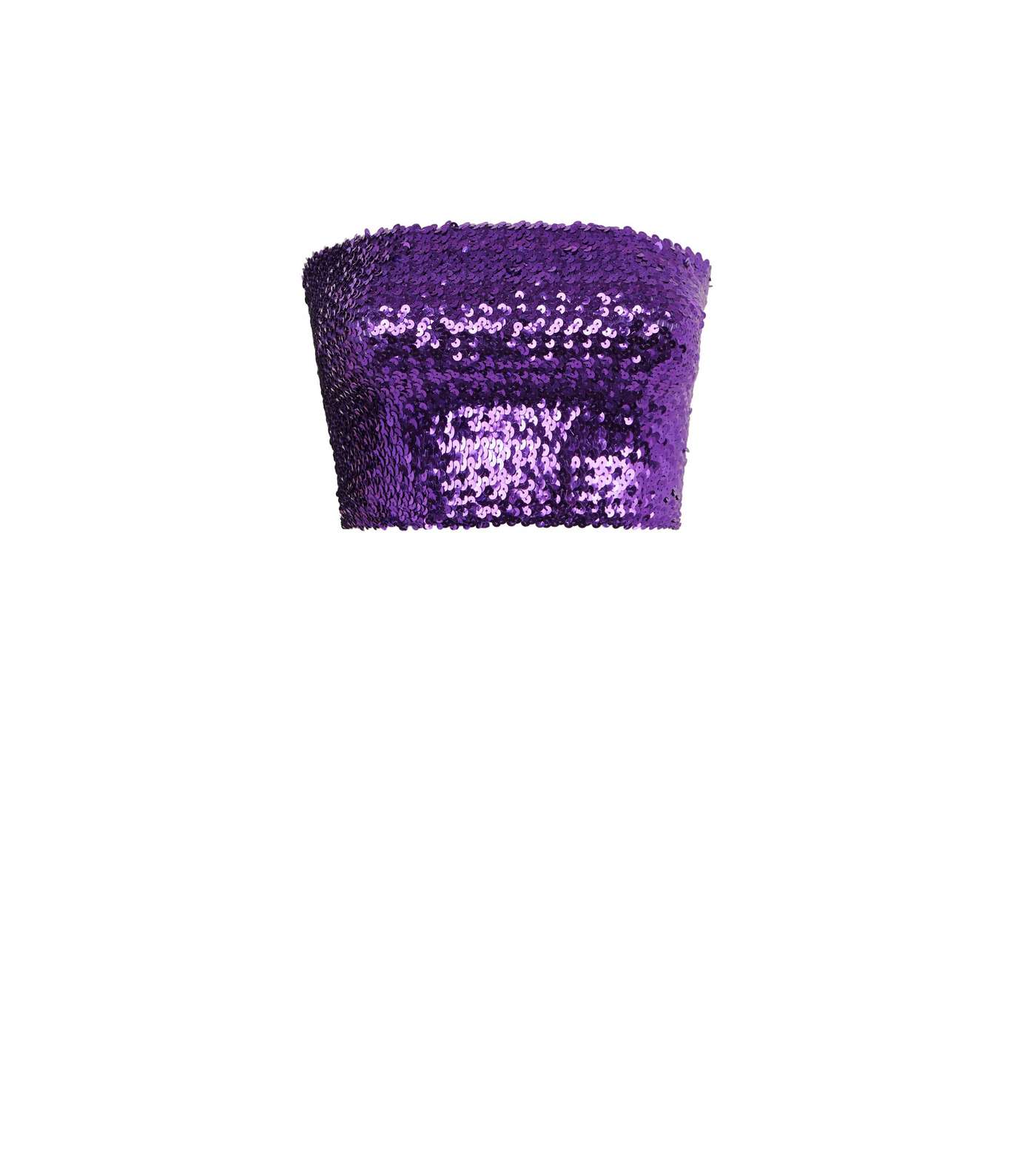 Purple Sequin Bandeau Image 4