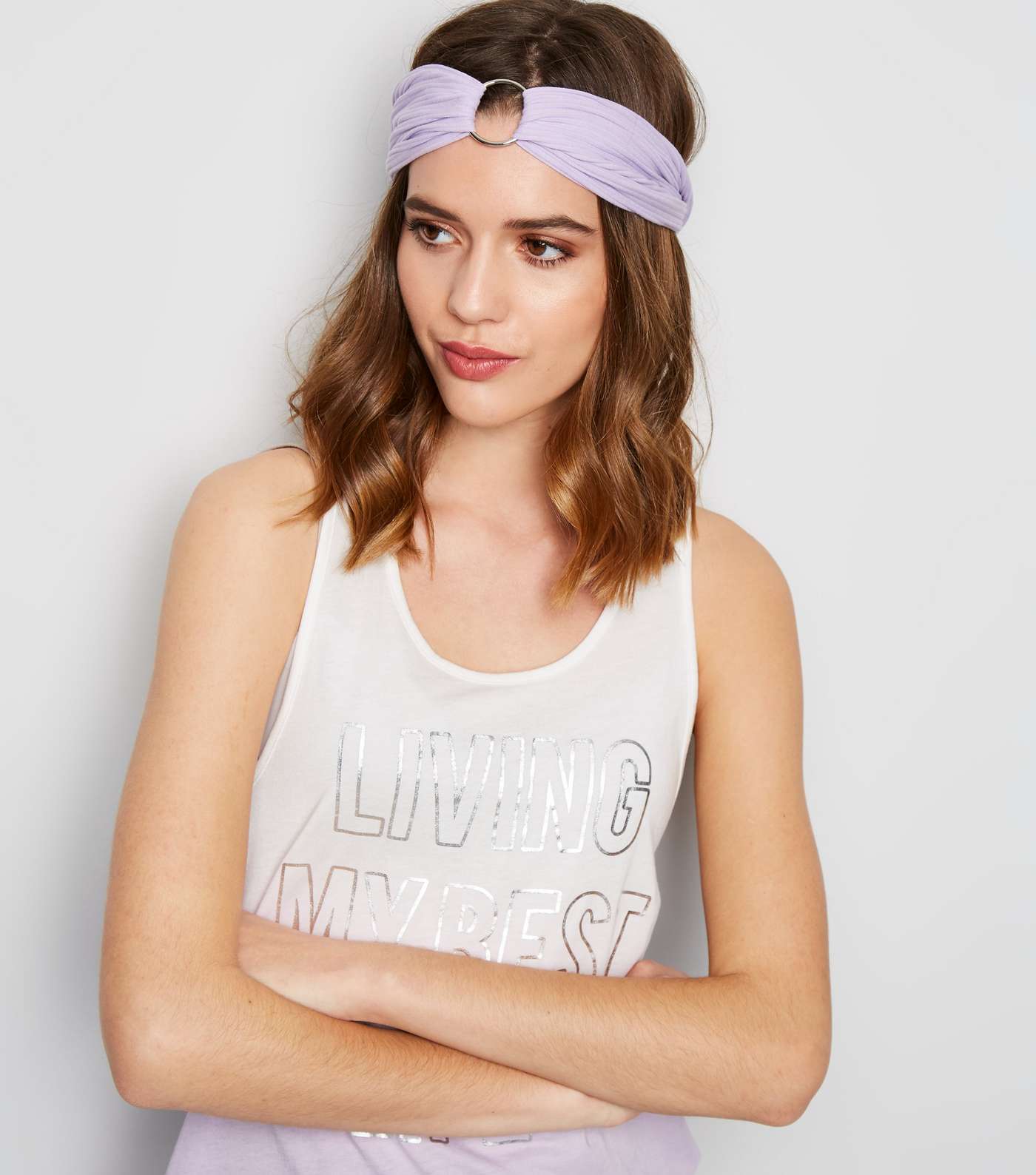Lilac Ring Front Headband Image 2