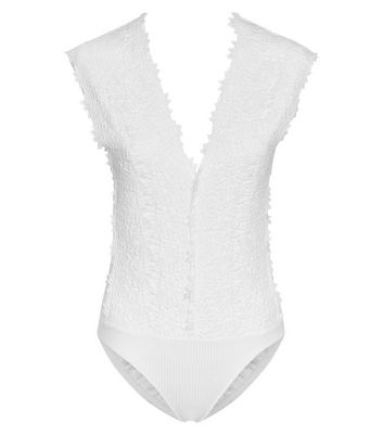 Women/'s Lace Detail Bodysuit Lingerie Sleeveless V Neck Leotard Primark 10-12