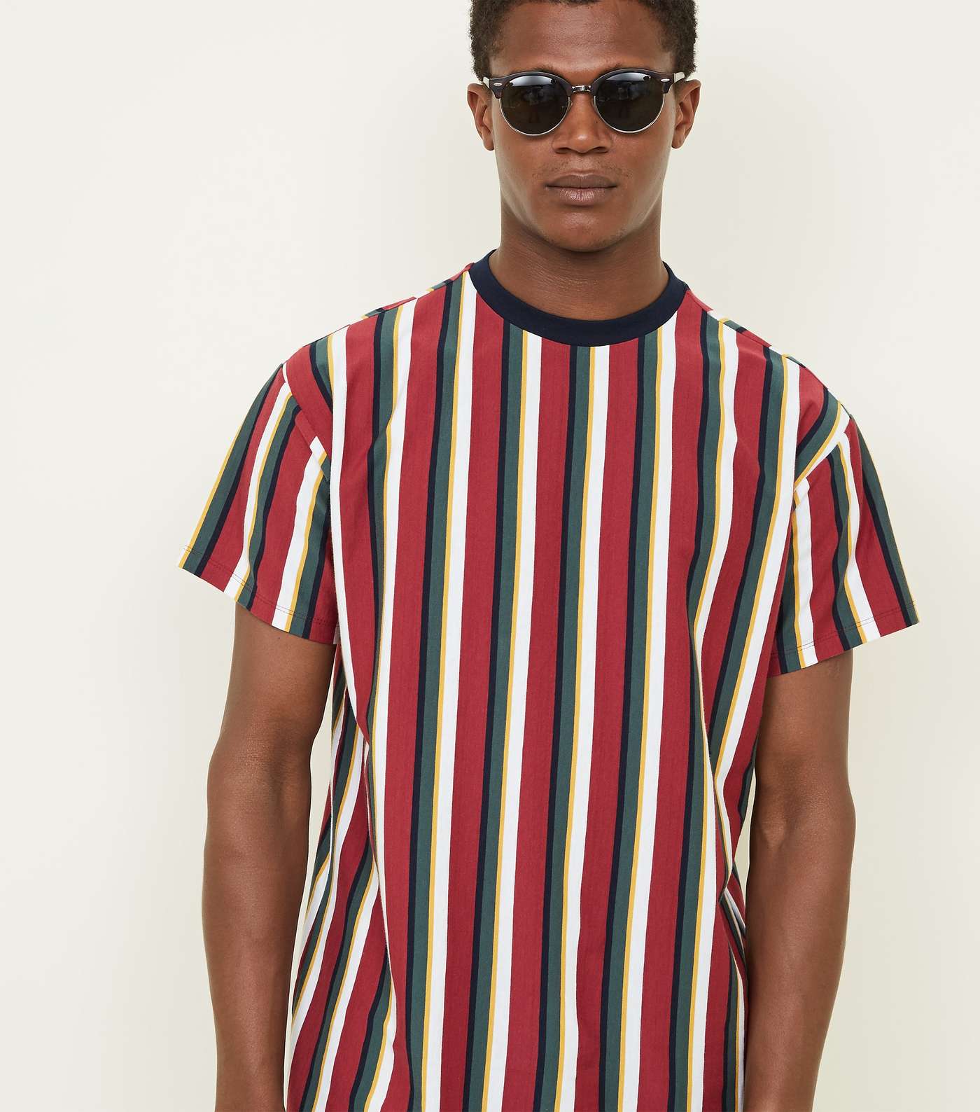 Pink Vertical Stripe T-Shirt Image 5