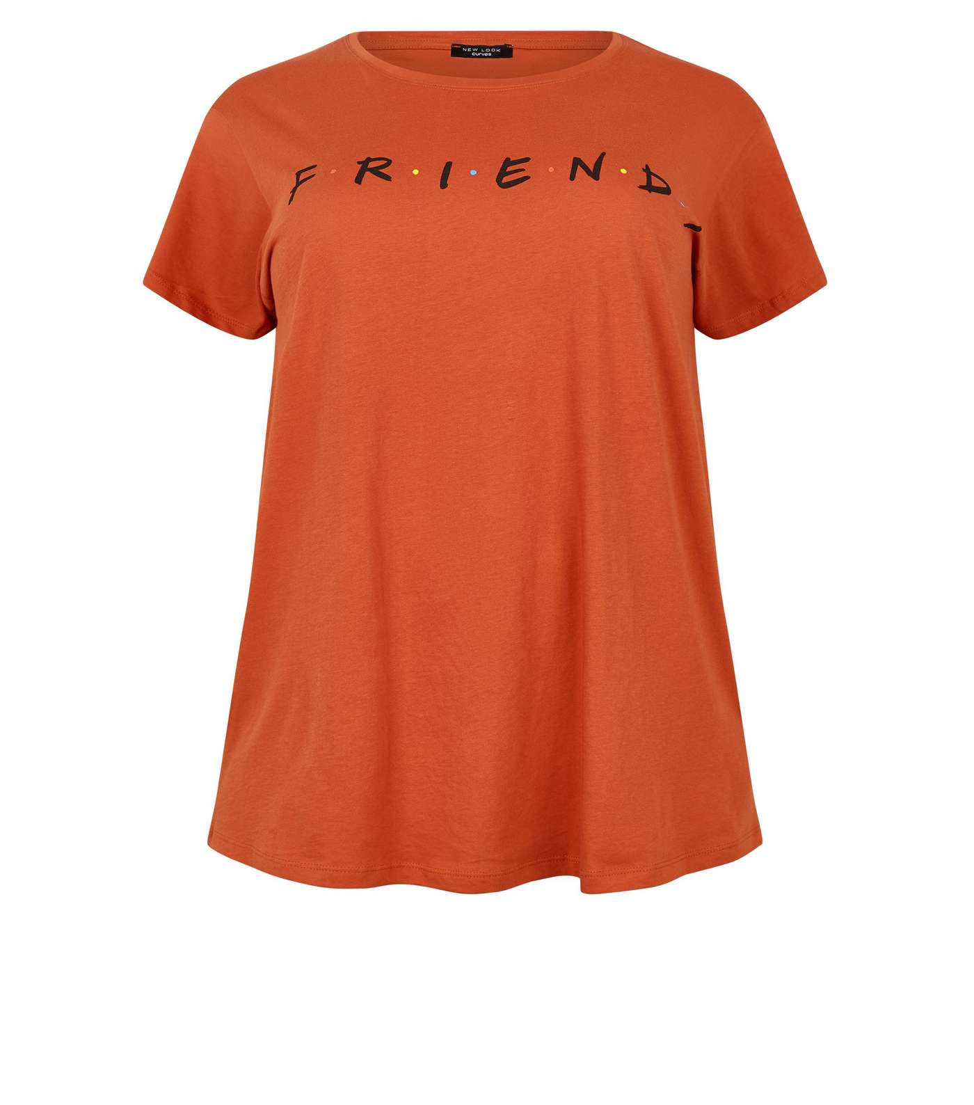 Curves Orange Friends Logo T-Shirt  Image 4