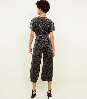 khaki leopard print jumpsuit