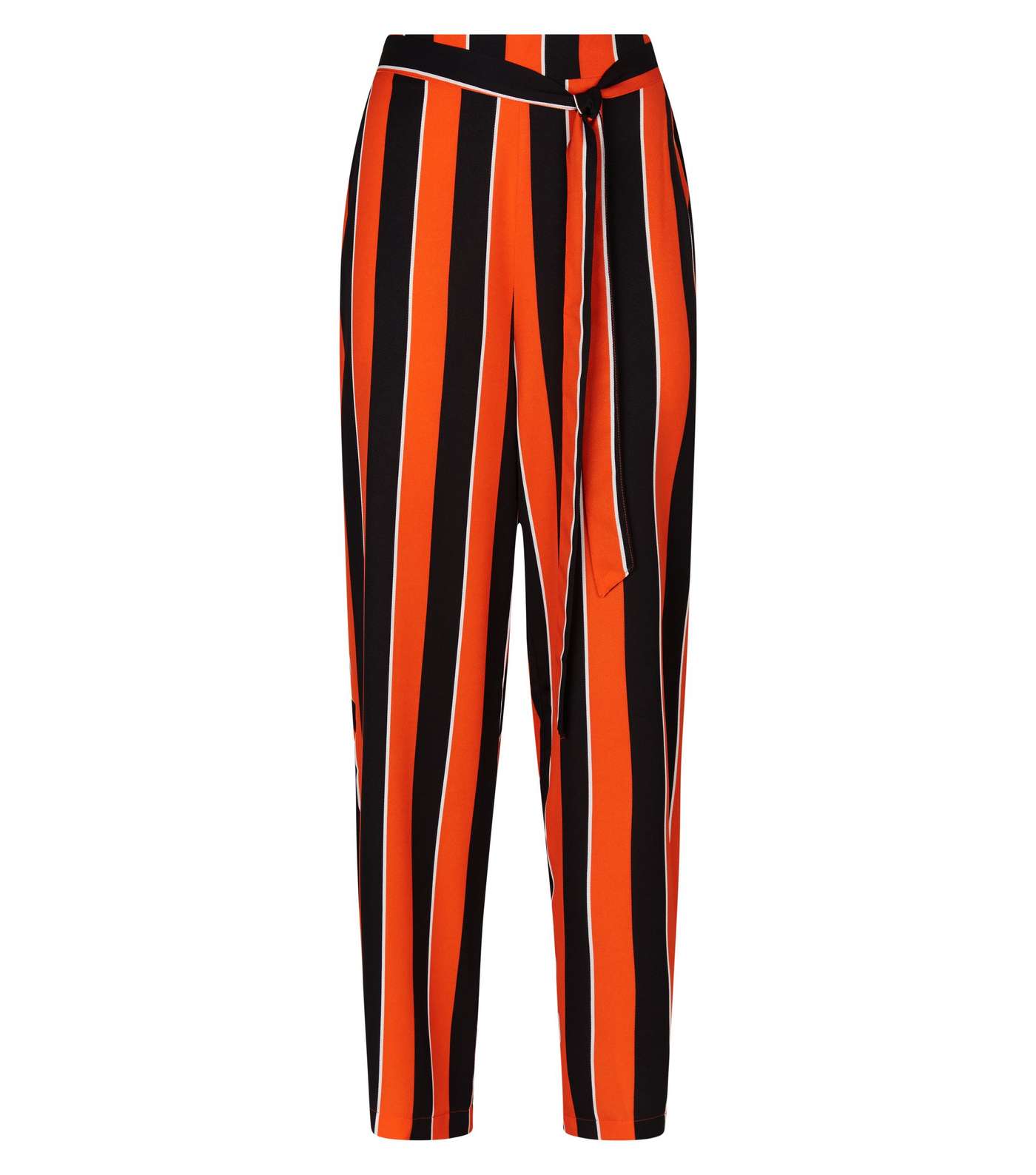 Cameo Rose Red Stripe Tie Waist Trousers Image 4