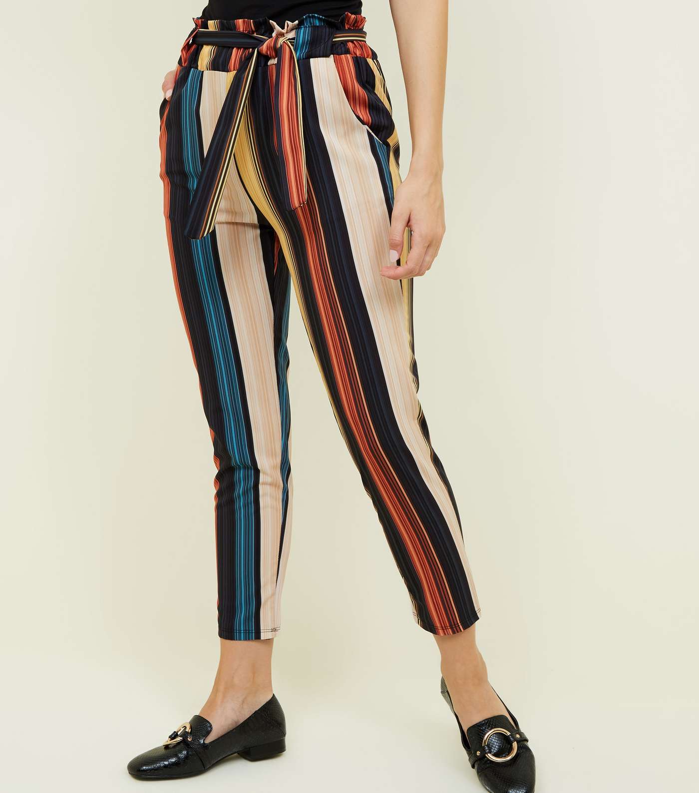 Cameo Rose Multicoloured Stripe Trousers Image 2