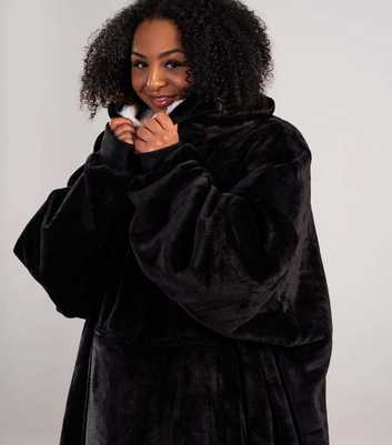 ONY Black Fleece Oversized Unisex Blanket Hoodie