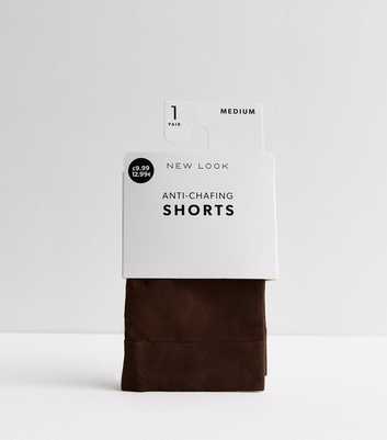 Dark Brown 80 Denier Anti-Chafing Shorts
