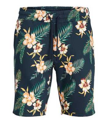 Jack & Jones Junior Navy Floral Sweat Shorts