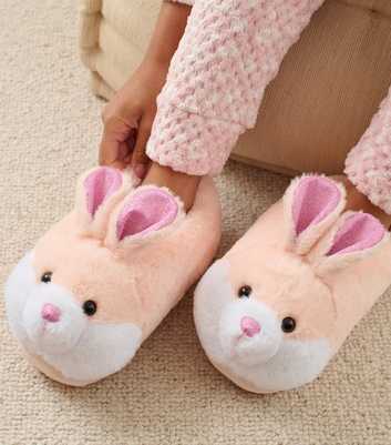 Loungeable Pink Bunny Slippers