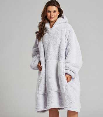 Loungeable Lilac Faux Fur Oversized Blanket Hoodie
