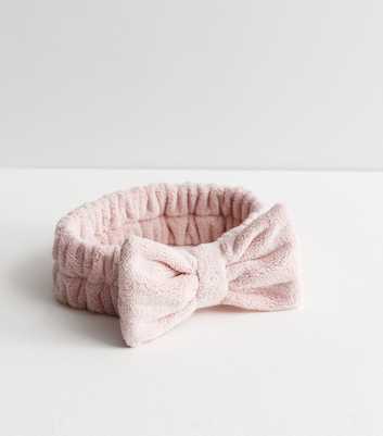 Pink Fluffy Bow Beauty Headband
