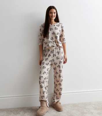 Brown Trouser Pyjama Set with Disney Minnie Mouse print