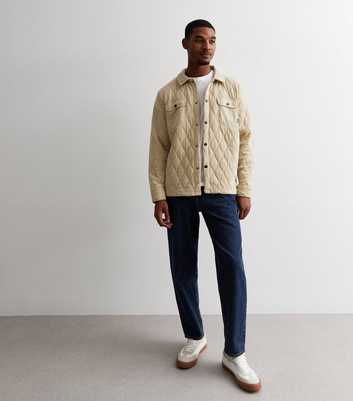 Only & Sons Stone Quilted Long Sleeve Jacket