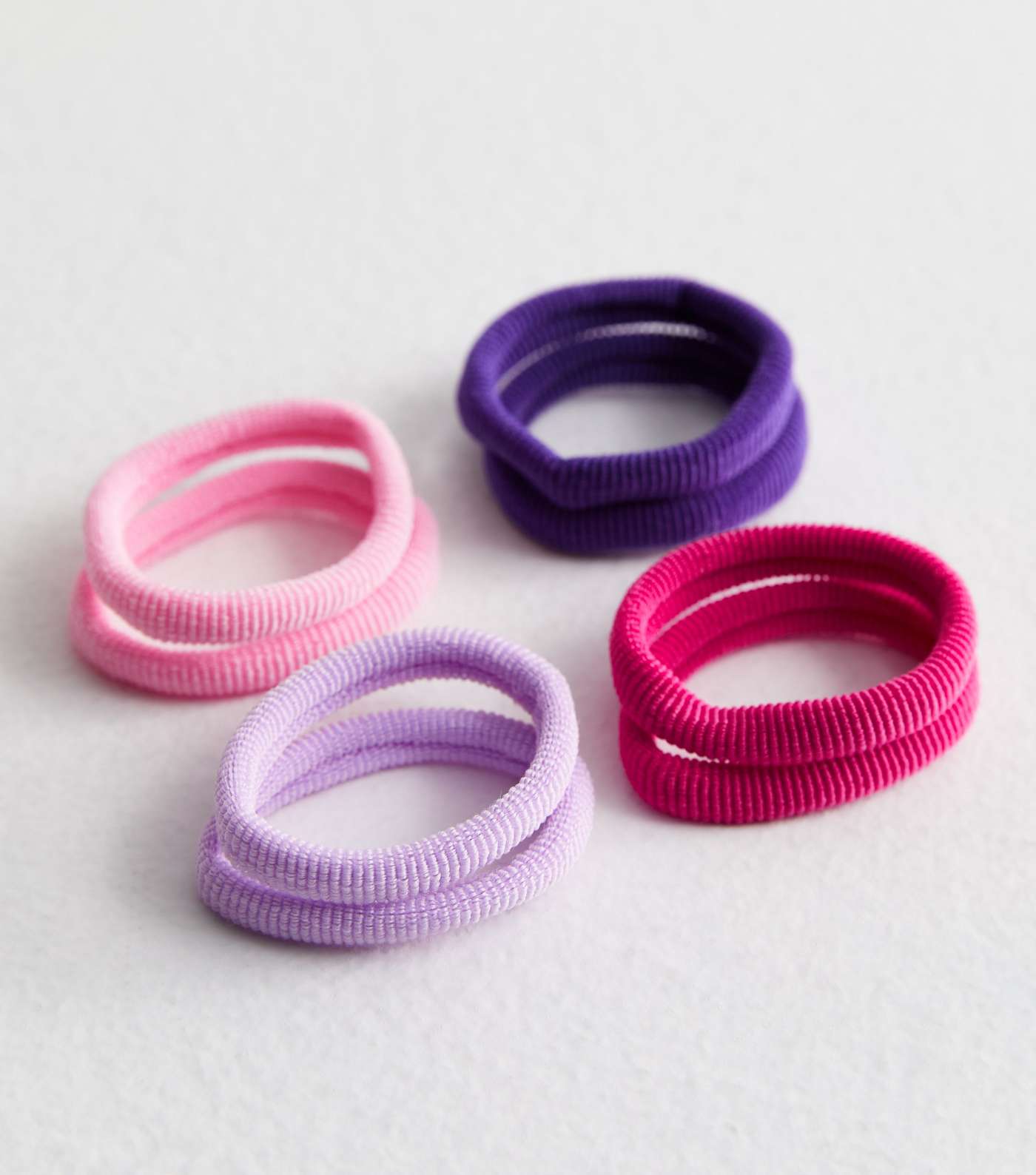 8 Pack Towelling Hair Bands Image 2