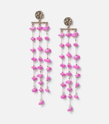 Freedom Bright Pink Mobile Drop Earrings