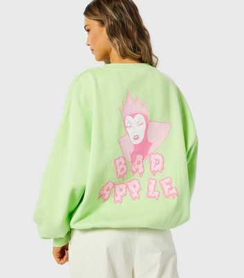 Skinnydip Green Disney Bad Apple Logo Sweatshirt