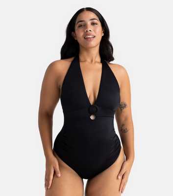 Dorina Maternity Black Halter Swimsuit