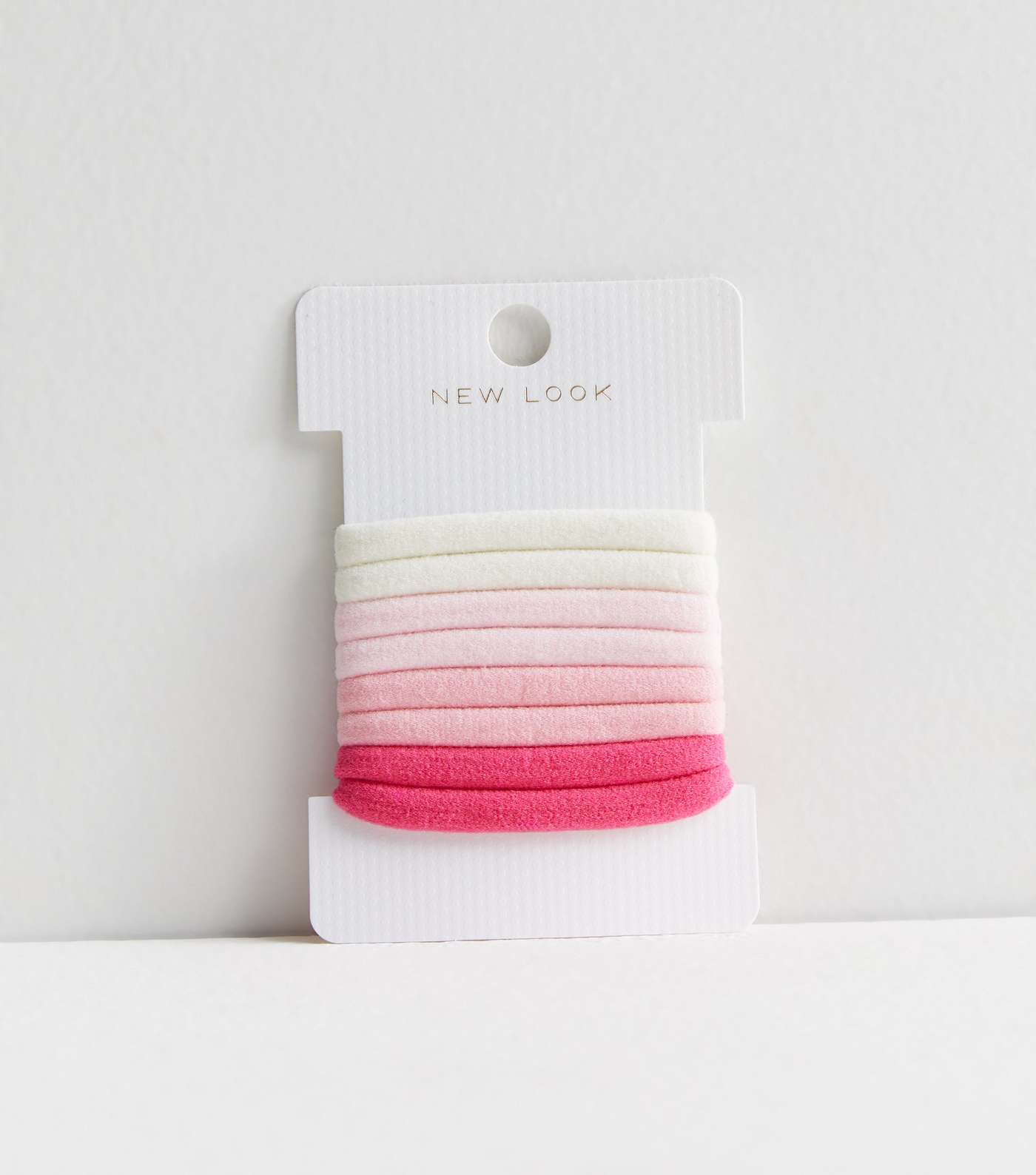 8 Pack Pink Towelling Hair Bands