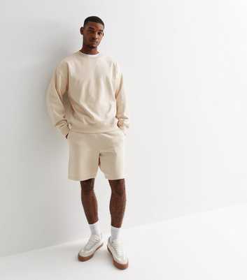 Off White Relaxed Fit Drawstring Jersey Shorts