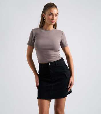 Urban Bliss Black Cargo Mini Skirt