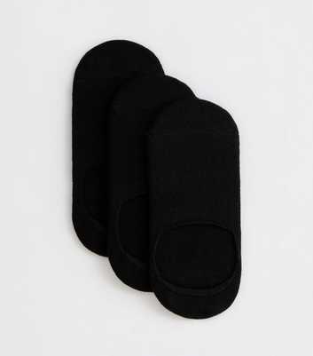3 Pack Black Sports Grip Invisible Socks