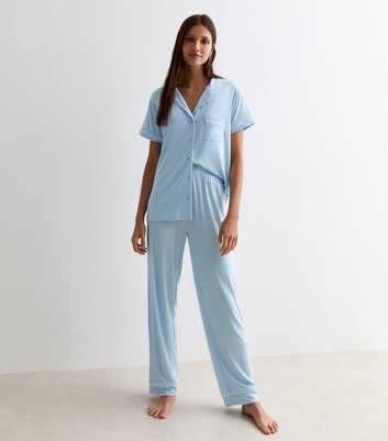 Blue Revere Trouser Pyjama Set