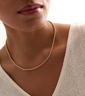 Real Gold Plated Slim Ball Chain Necklace