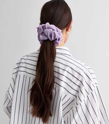 Light Purple Ruched Oversized Scrunchie