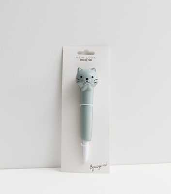 Grey Cat Padded Pen