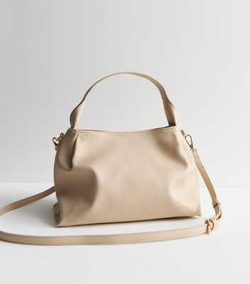 Stone Leather-Look Tote Bag
