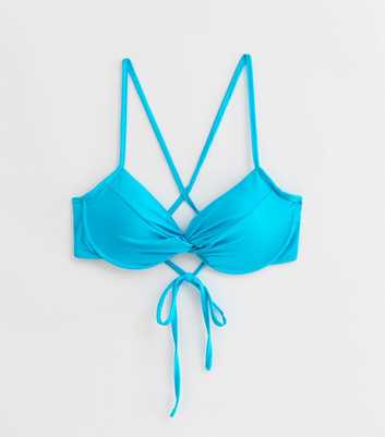Gini London Turquoise Underwire Bikini Top  