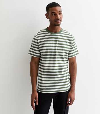 Jack & Jones Green Stripe T-Shirt