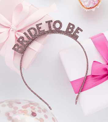 Pink Glitter Bride To Be Headband