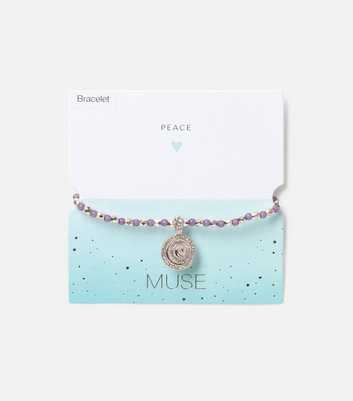 Muse Purple Celestial Charm Beaded Bracelet