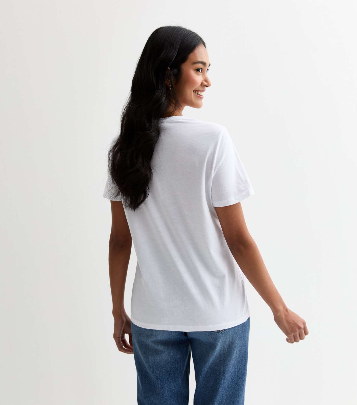 White Bow Print T-Shirt Image 4
