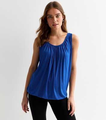 Gini London Bright Blue Oversized Top