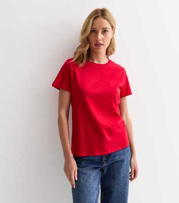 Red Cotton T-Shirt 