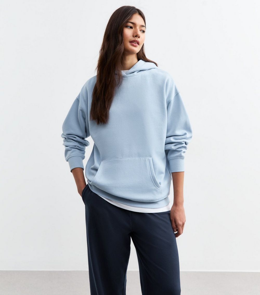 Light Blue Pullover Hoodie