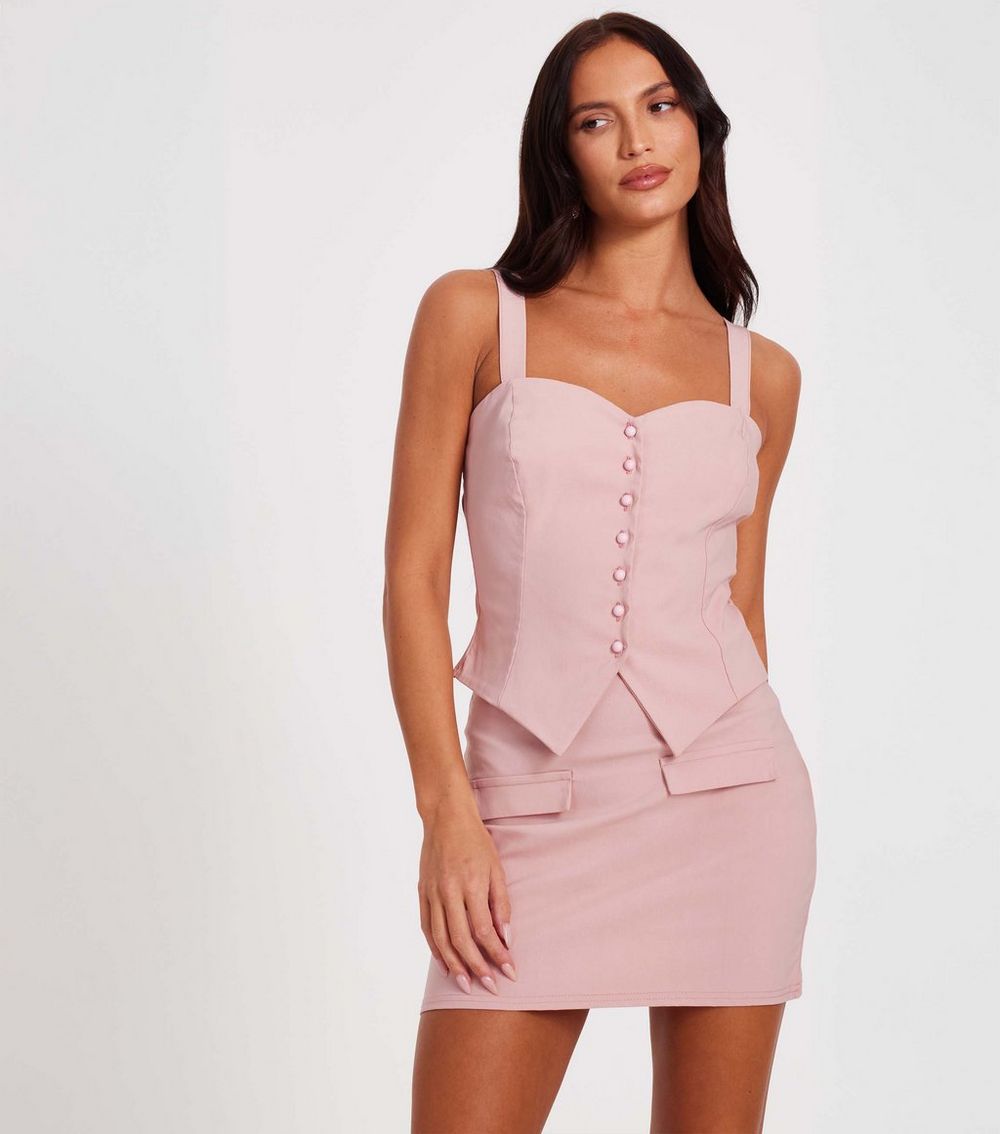QUIZ Pink Mini Skirt