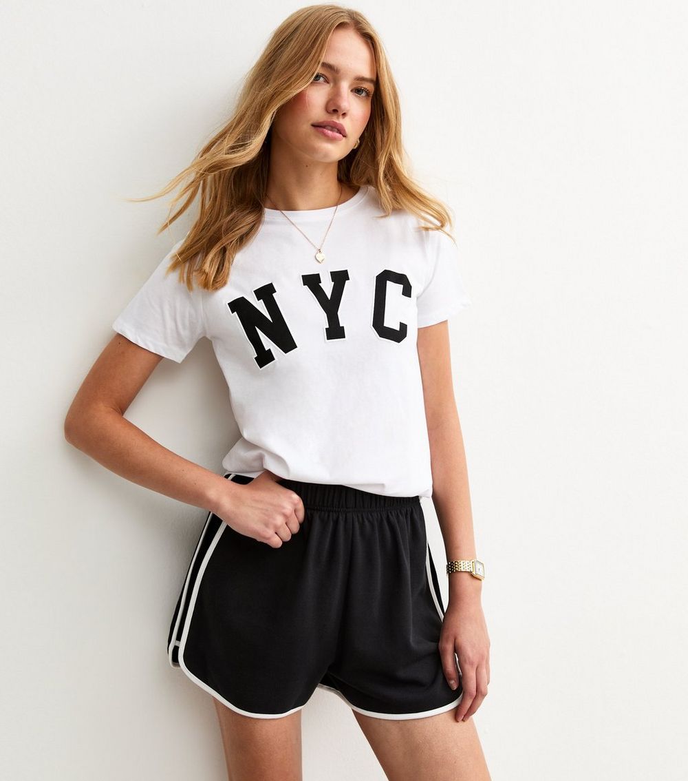 White NYC Slogan T