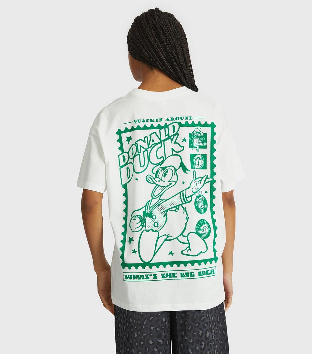 Skinnydip White Donald Duck Poster Print T
