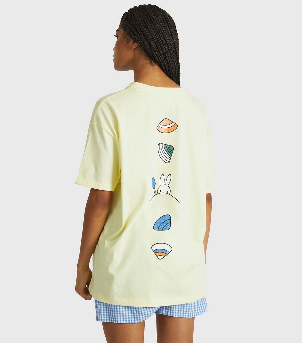 Skinnydip Light Yellow Miffy Shell Print T