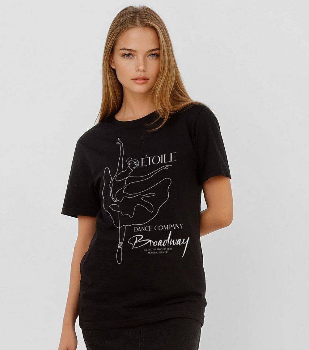 Brands In Black Broadway Ballerina Print T