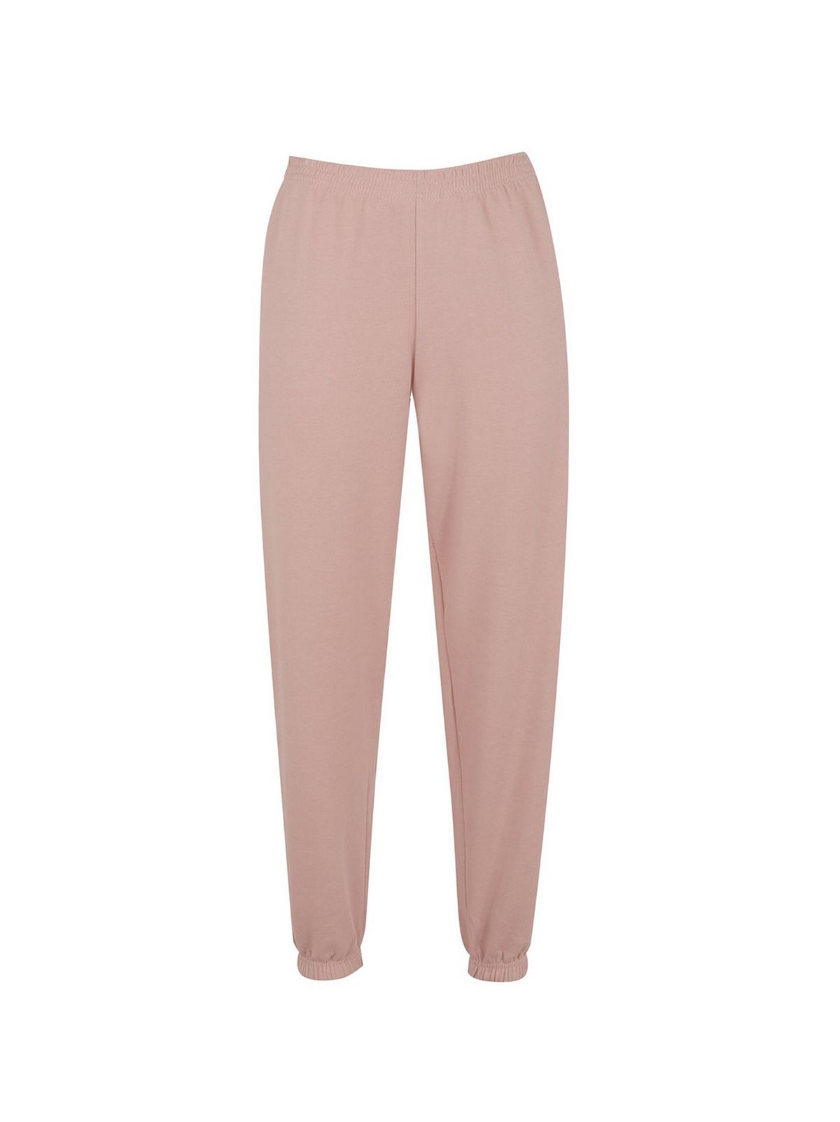 Pale Pink Jersey Cuffed Joggers