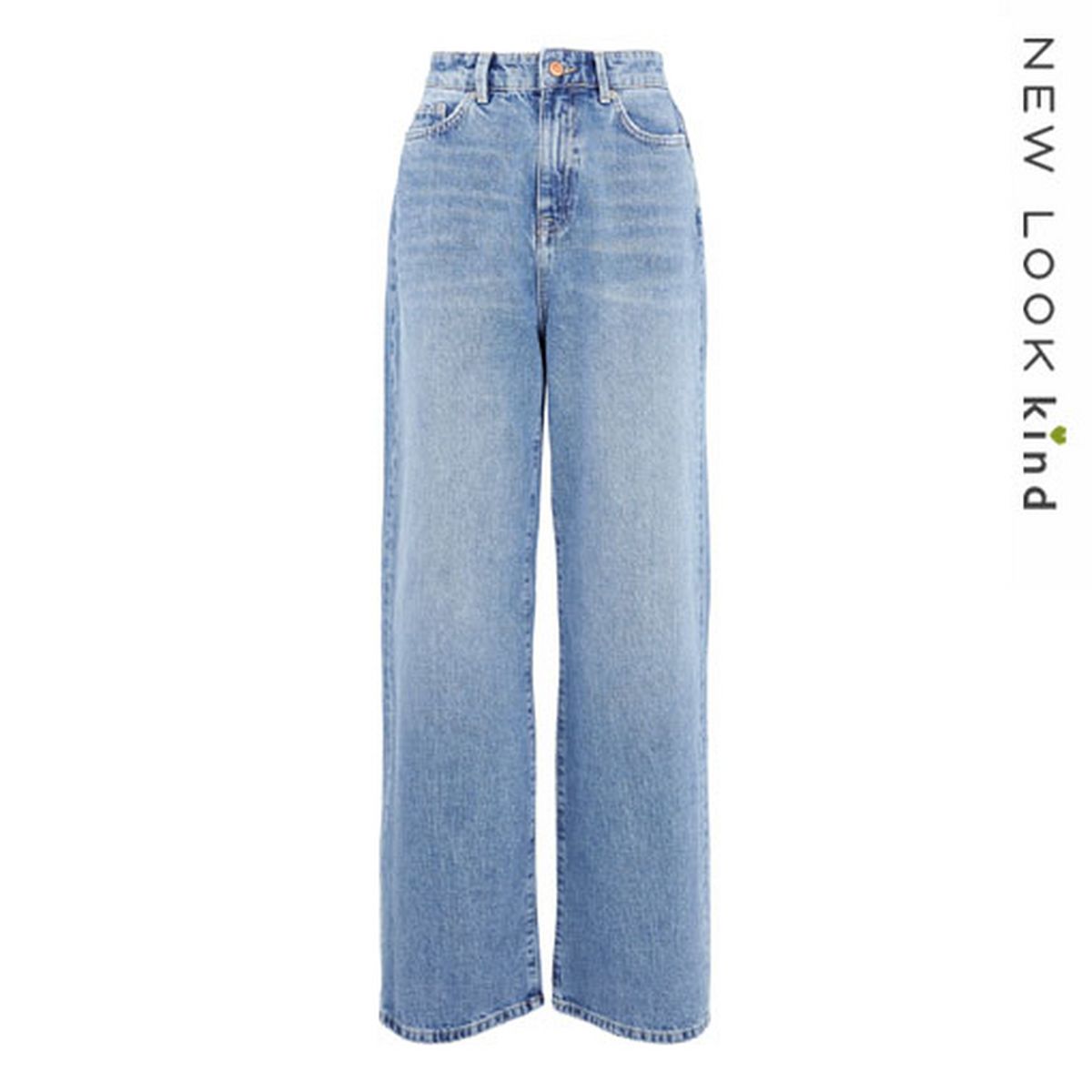Blue High Waist Adalae Wide Leg Jeans