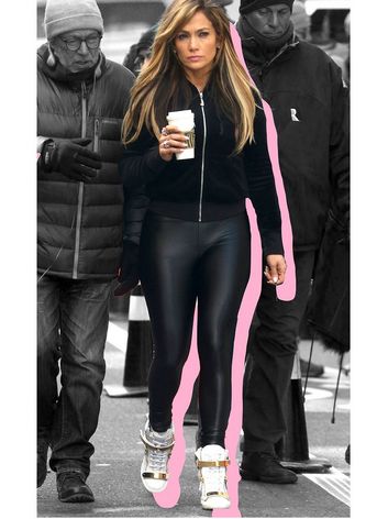 best top with leather leggings